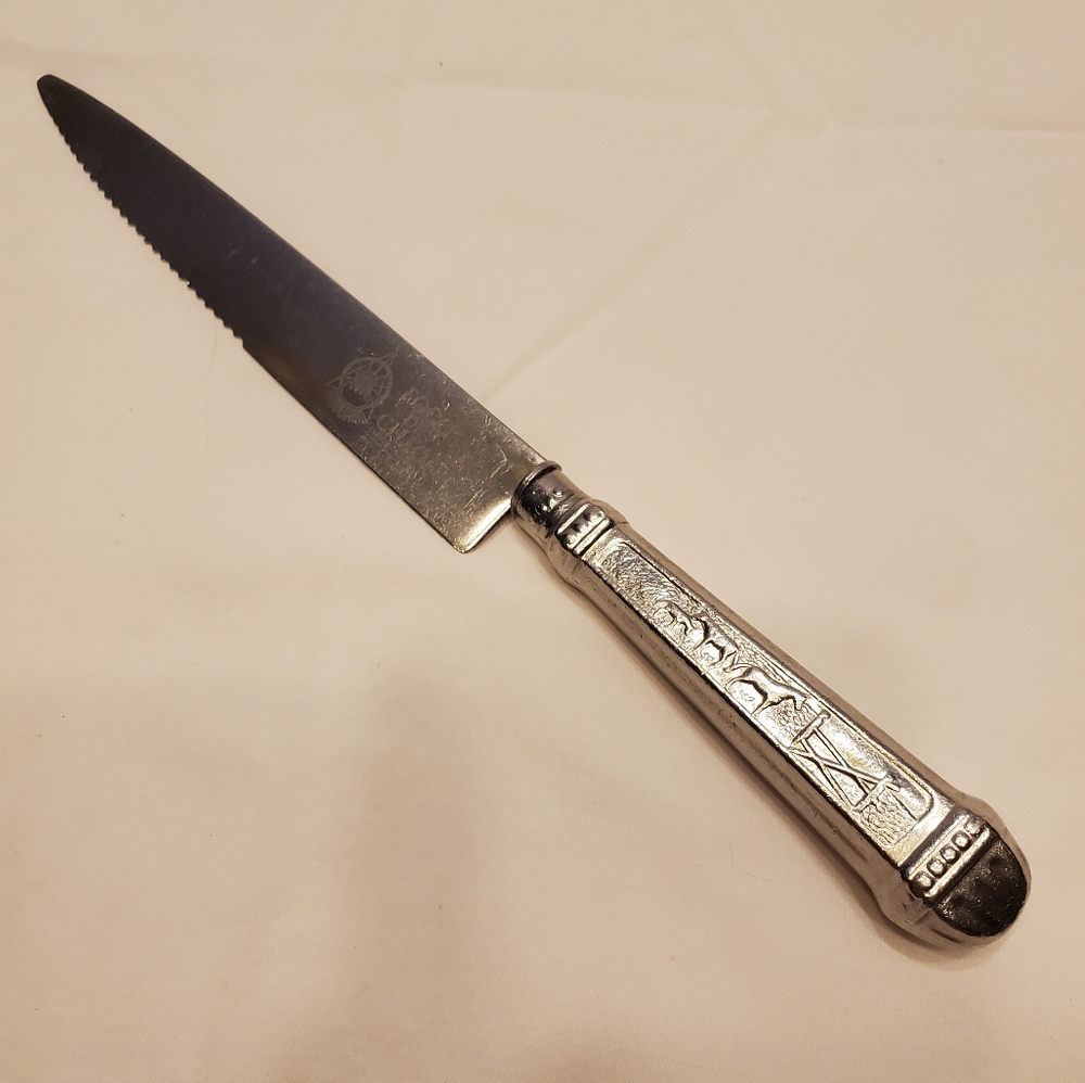 Fogo De Chao Churroscaria Brazilian Steak Knife, Serrated Stainless, Rare